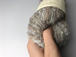 Mohair by Canard bouclé garn - strandskaller mix, 100 g